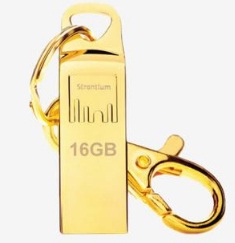 India Desire : Buy Strontium 16 GB Pen Drive (Gold) At Rs 299 From Tata Cliq [Flat 65% Off]